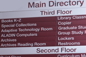 Image of Assistive Technology in Library location